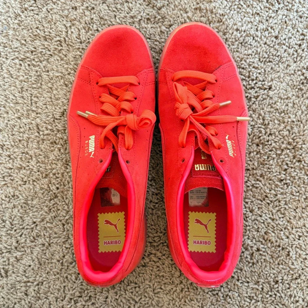 PUMA x Haribo Red Poppy Suede Classic Lace Up Sneakers Casual Shoes Mens US 10
